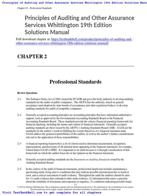 principle of auditing whittington 19th edition pdf Reader