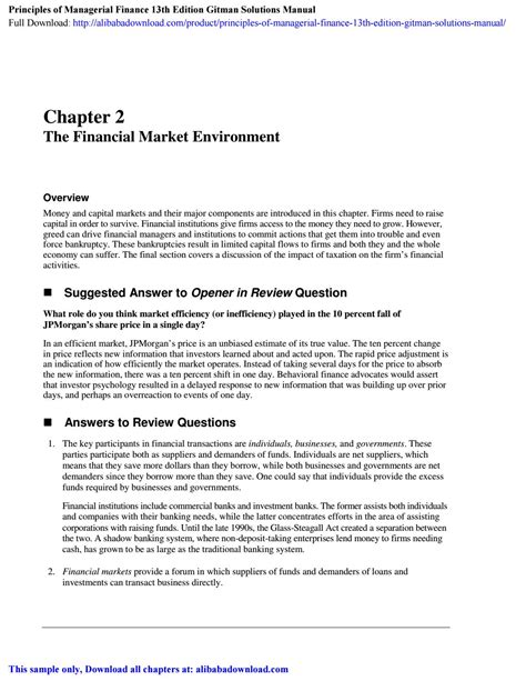 principle of managerial finance 13th edition answers pdf Doc