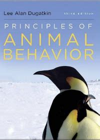 principles of animal behavior dugatkin 3rd edition Reader