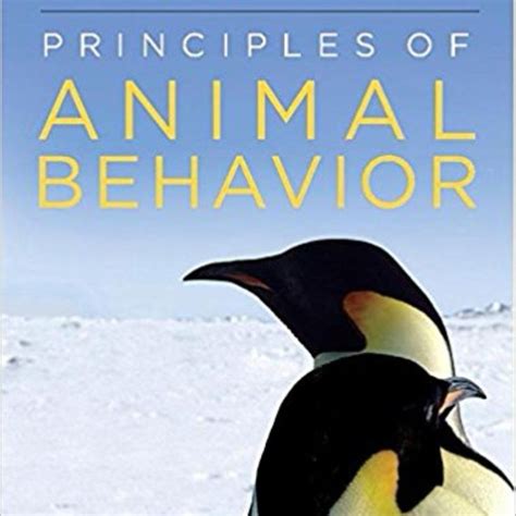 principles of animal behavior third edition PDF