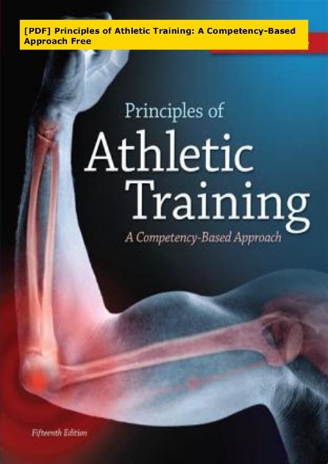 principles of athletic training a competency based approach pdf PDF