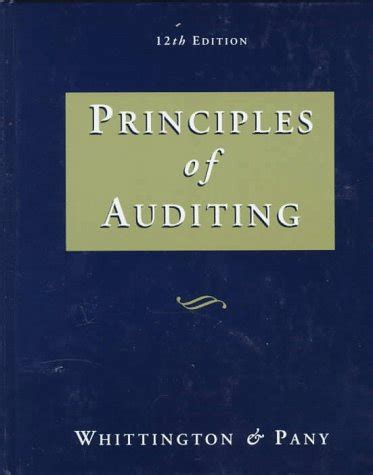 principles of auditing whittington 19th Kindle Editon