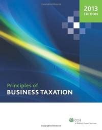 principles of business taxation 2013 solutions PDF