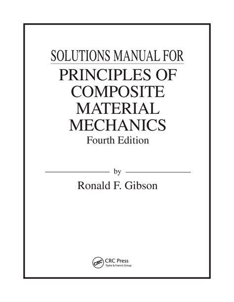 principles of composite material mechanics solutions manual Epub