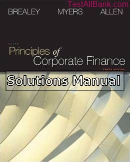 principles of corporate finance 10th edition solutions PDF Kindle Editon