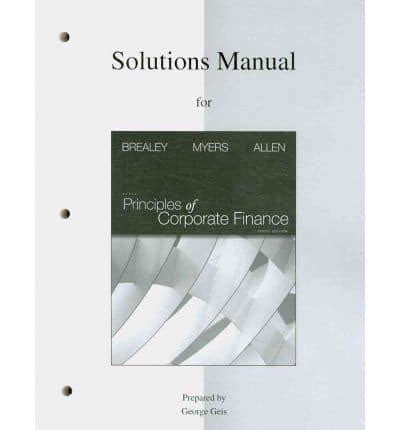 principles of corporate finance tenth edition solutions manual Reader