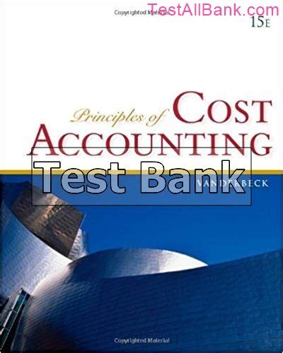 principles of cost accounting vanderbeck solutions PDF
