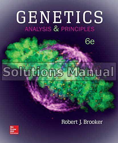 principles of genetics 6th edition solution manual Reader