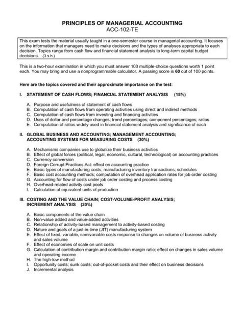 principles of managerial accounting acc 102 te Doc