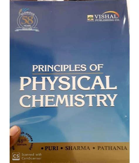 principles of physical chemistry by puri sharma and pathania pdf Epub