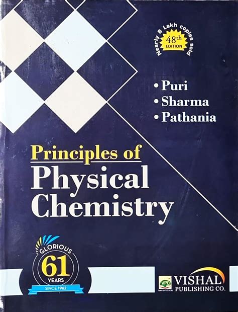 principles of physical chemistry by puri sharma and pathania pdf Kindle Editon