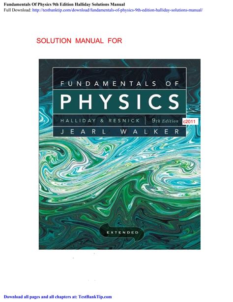 principles of physics halliday 9th solution owners manual Kindle Editon