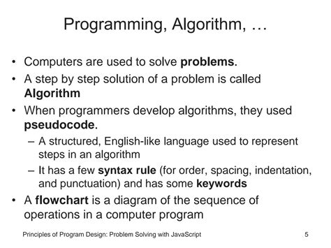 principles of program design problem solving with javascript PDF