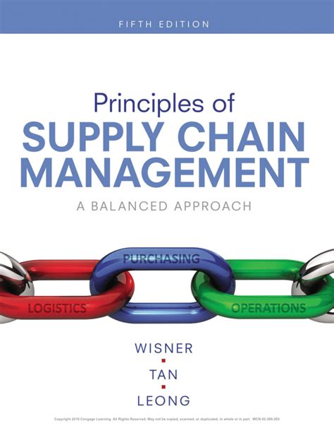 principles of supply chain management a balanced approach Reader