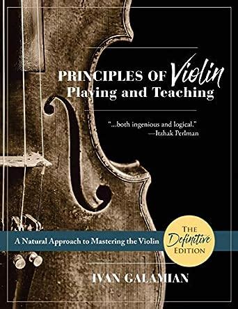 principles of violin playing and teaching dover books on music PDF