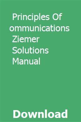 principles-of-communication-ziemer-solution-manual-6th Ebook Reader