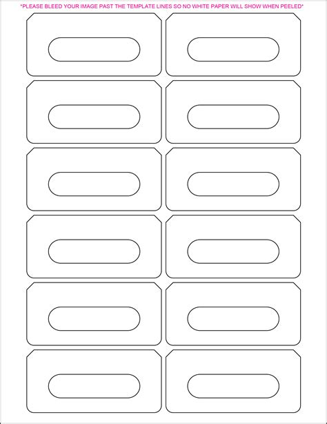 Printable Cassette Label Template