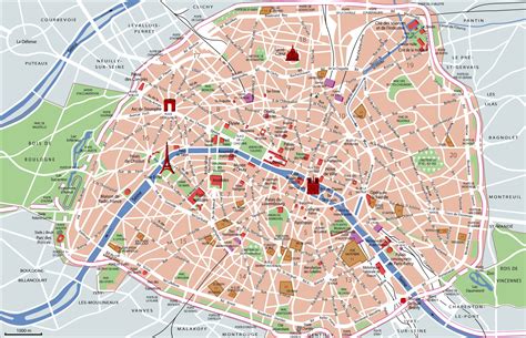 Printable Map Of Paris Attractions