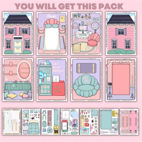 Printable Paper Dollhouse