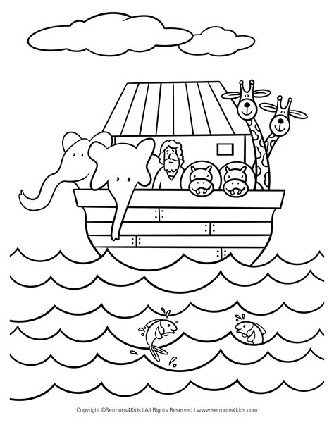 Printable Pictures Of Noah S Ark