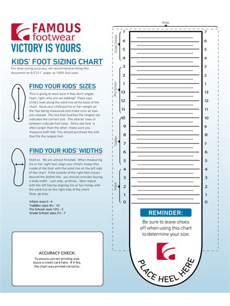 printable shoe size template pdf women