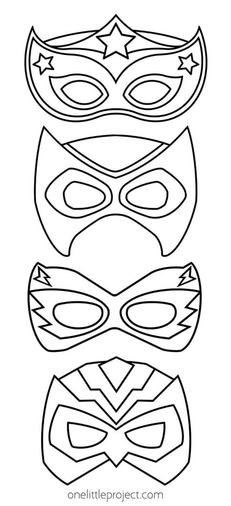 Printable Superhero Masks
