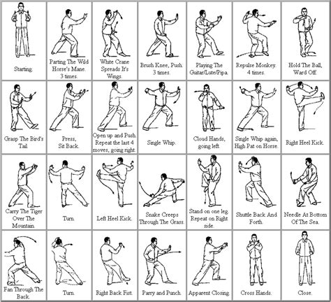 Printable Tai Chi Exercises