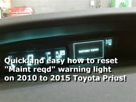 prius reset maint reqd light Kindle Editon