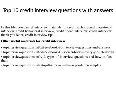 private credit interview questions