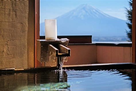 private onsen with view of mt fuji