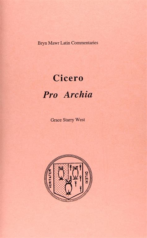 pro archia bryn mawr commentaries latin PDF