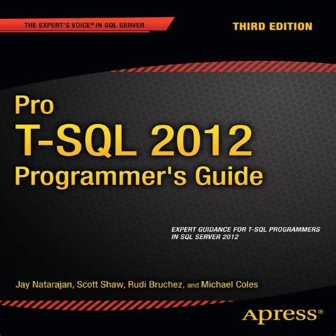 pro t sql 2012 programmers guide experts voice in sql server Epub