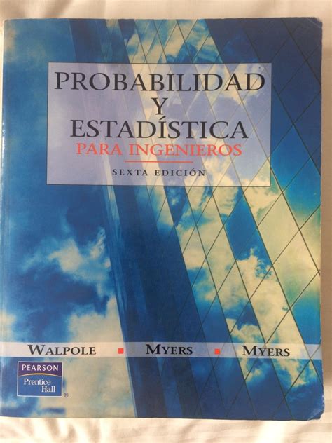 probabilidad y estadistica walpole 8 edicion espanol pdf Epub