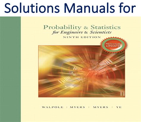 probability and statistics ninth edition solutions manual PDF