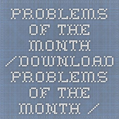 problem of the month movin 39n groovin inside mathematics Reader