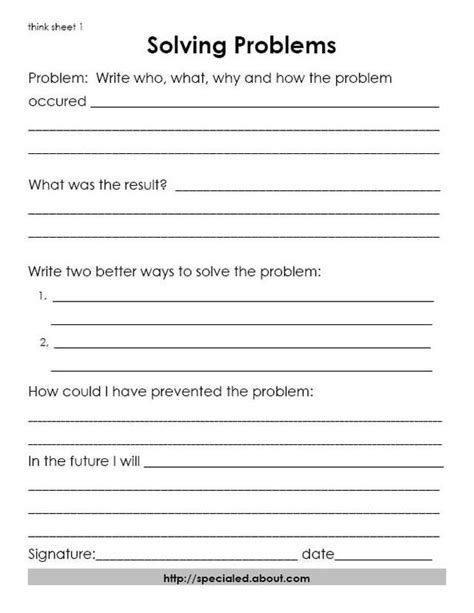 problem solving amp discussion worksheets Epub