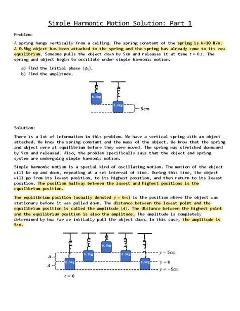 problems multiple springs shm bgu solutions Epub