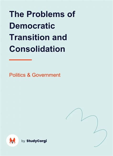 problems of democratic transition and consolidation problems of democratic transition and consolidation Reader