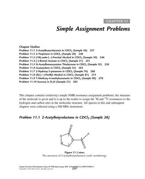 problems organic structure determination spectroscopy Doc