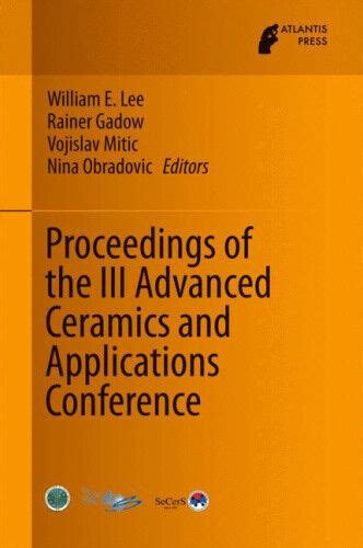 proceedings advanced ceramics applications conference Doc