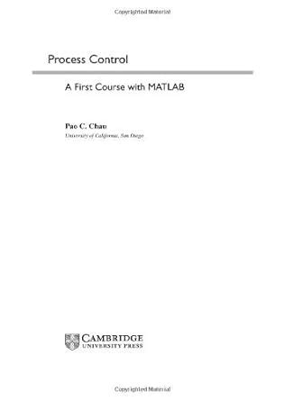 process control a first course with matlab cambridge series in chemical engineering Doc