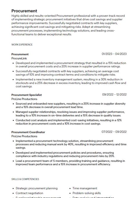 procurement entry level jobs