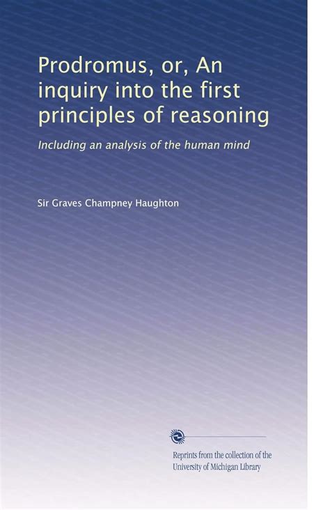 prodromus principles reasoning including analysis Epub