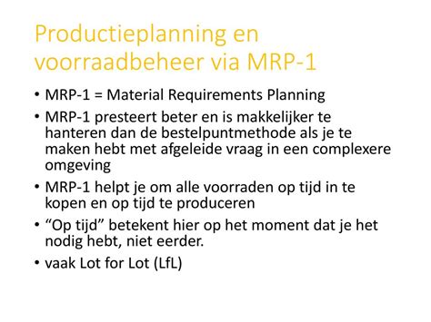 produktieplanning en voorraadbeheer Doc