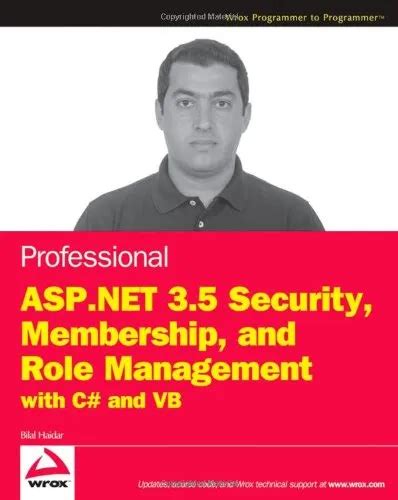 professional asp net 3 5 security membership and role management with c and vb Epub