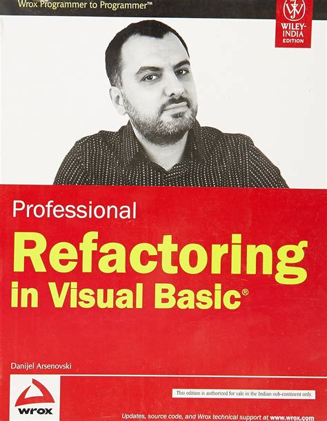 professional refactoring in visual basic wrox professional guides Reader