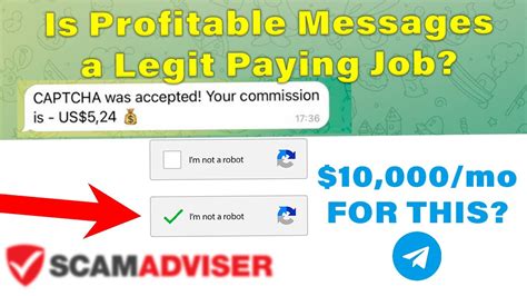 profitable messages scam