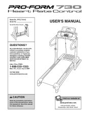 proform 730 treadmill owners manual Doc