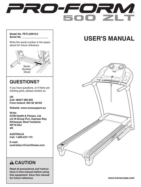 proform-500-treadmill-manual Ebook PDF