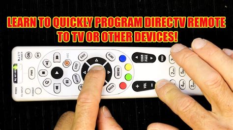 program a directv remote to a tv Kindle Editon